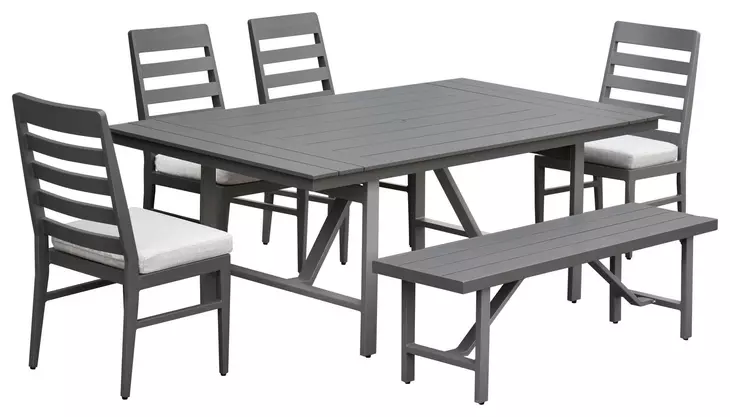 Navarro Outdoor Dining White Upholstered Outdoor Side Chair Set of 2