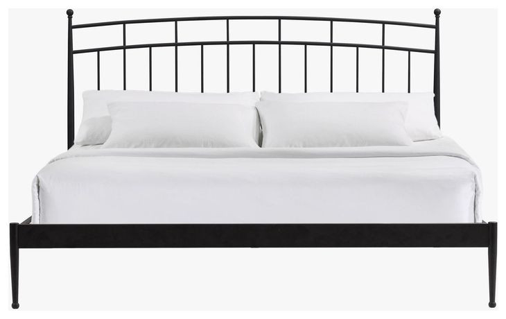 Metal Beds Matte Traditional King Metal Bed