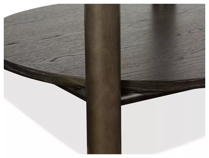 Hadleigh Black Coffee Bean Round End Table