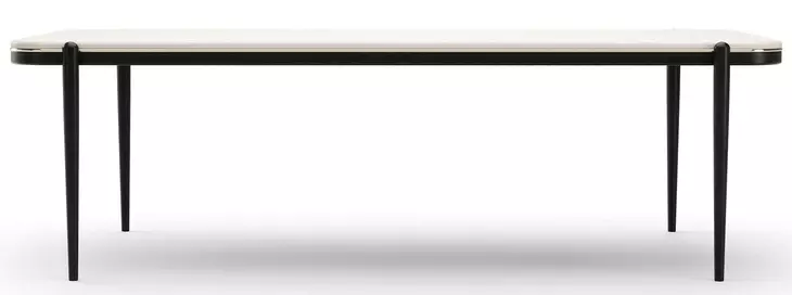 Madera Opal Ash and Modern Walnut 95" Rectangular Dining Table