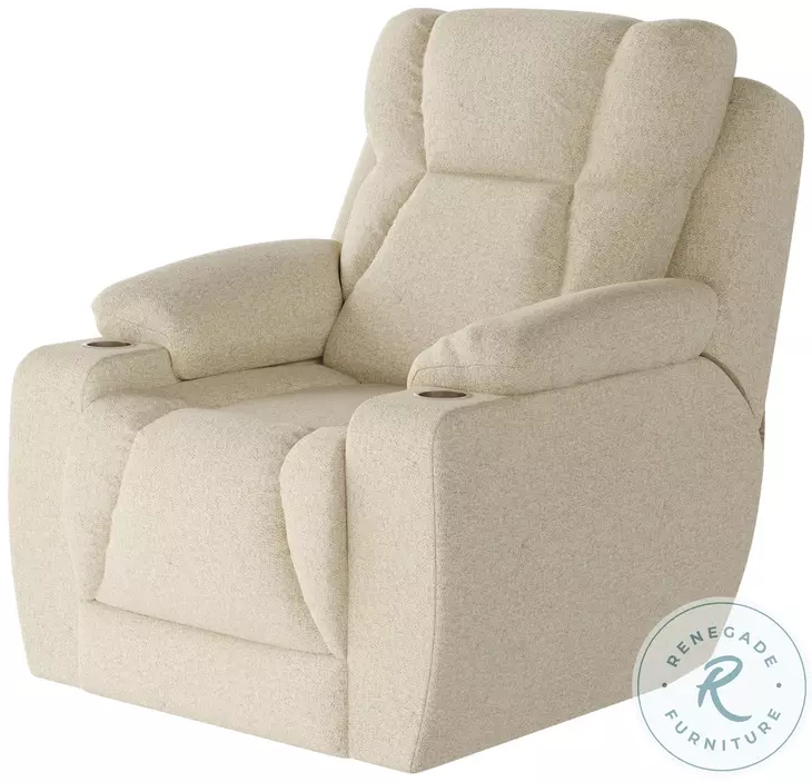 Challenger Journey Ivory Power Headrest Wall Hugger Big Mans Recliner