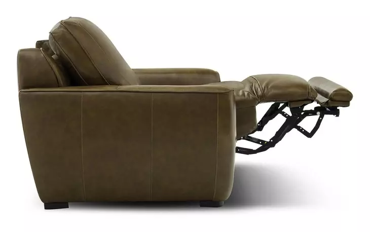 Weston Venetian Honey Leather Dual Power Zero Wall Reclining Living Room Set with Power Headrest and USB Charging