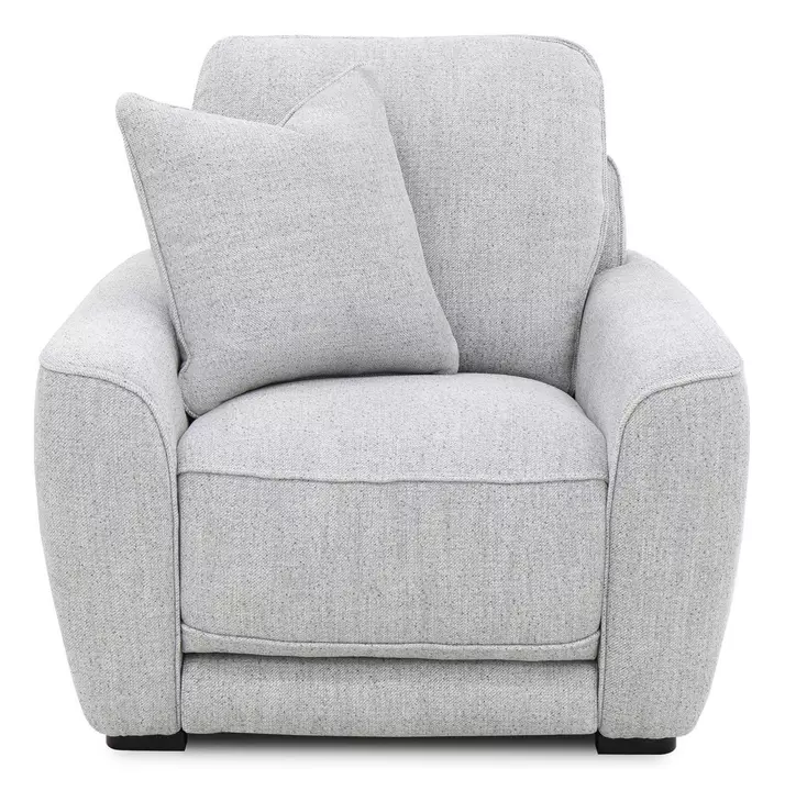 Weston Estero Smoke Dual Power Zero Wall Recliner with Power Headrest and Pillow