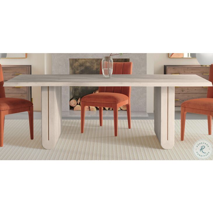 Nadia Whitewash Dining Table