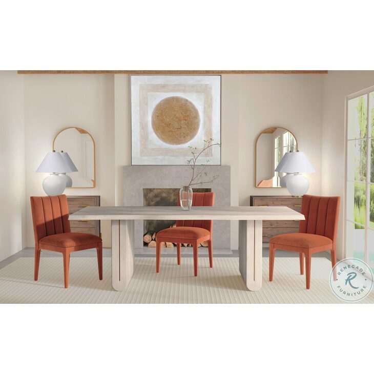 Nadia Whitewash Dining Table