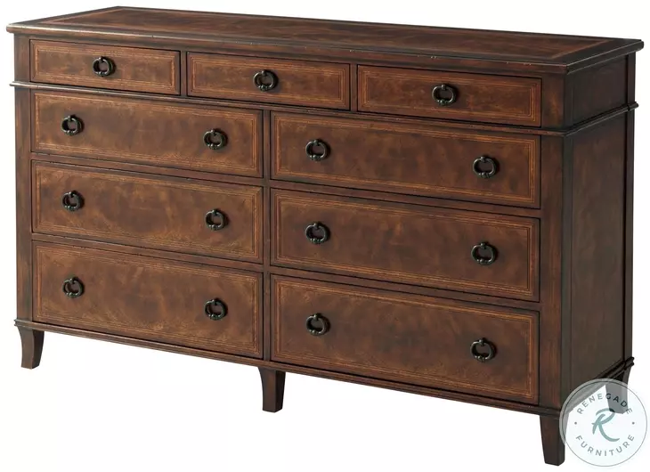 Brooksby Light Distressing 9 Drawer Dresser