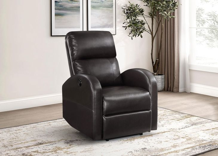 Grant Brown Power Recliner