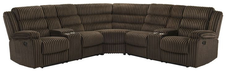 Atkinson Chocolate 3 Piece Modular Reclining Sectional
