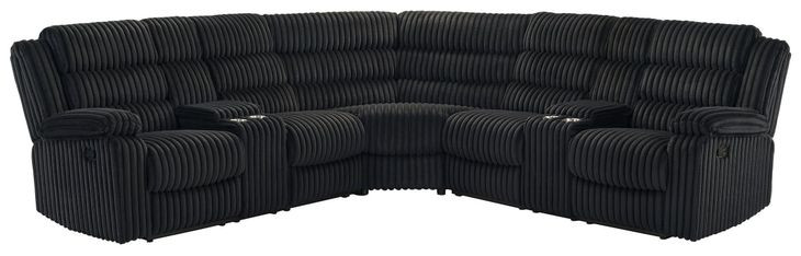 Atkinson Black 3 Piece Modular Reclining Sectional