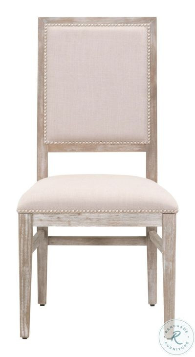 Traditions Stone Linen And Natural Gray Dexter Side Chair Set Of 2