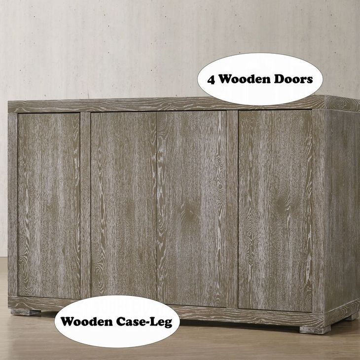 Gabrian Reclaimed Gray 4 Door Server