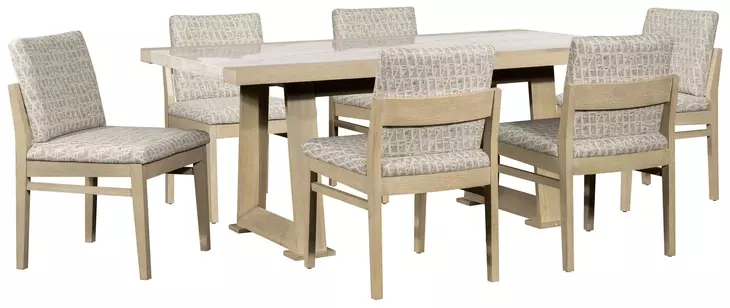 Trifecta Beige Upholstered Dining Chair Set of 2