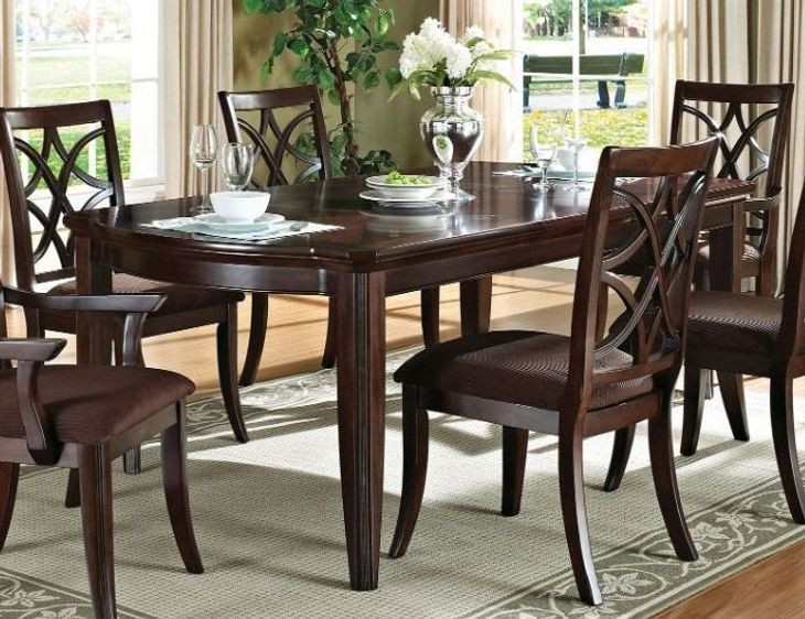 Keenan Dark Walnut 82" Extendable Rectangular Dining Table
