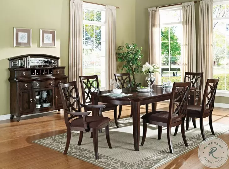 Keenan Dark Walnut Side Chair Set of 2