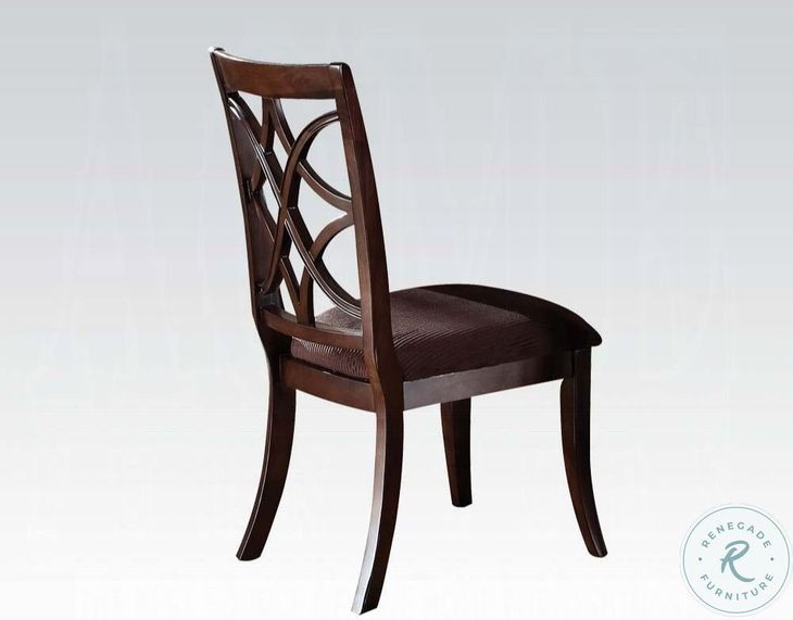 Keenan Dark Walnut Side Chair Set of 2