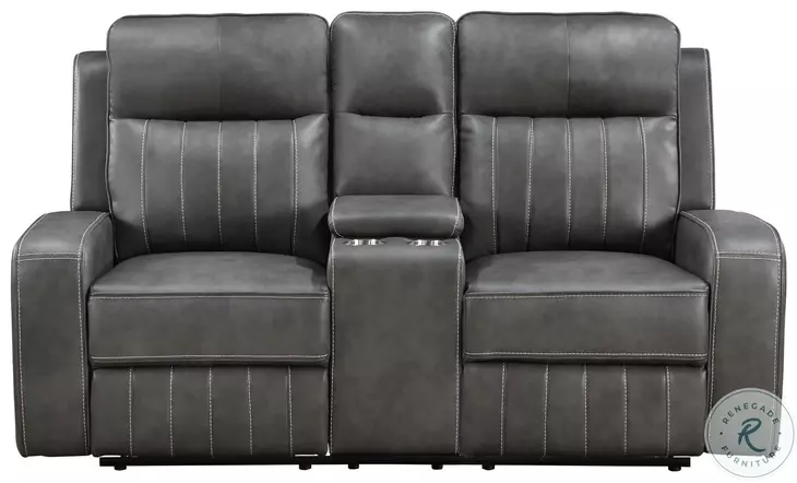 Raelynn Gray Reclining 71" Loveseat