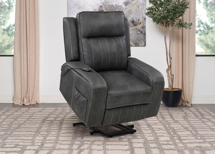 Raelynn Gray Power Lift Recliner