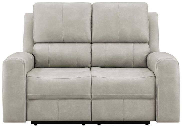Brickston Gray 62" Power Reclining Loveseat with USB Charging