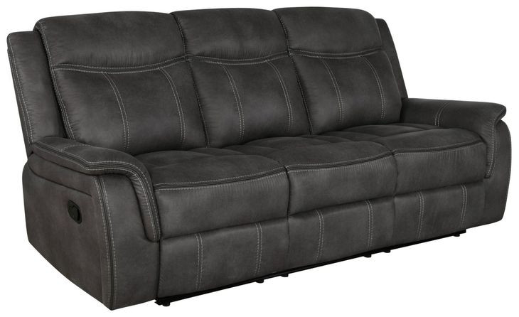 Lawrence Charcoal Reclining Sofa