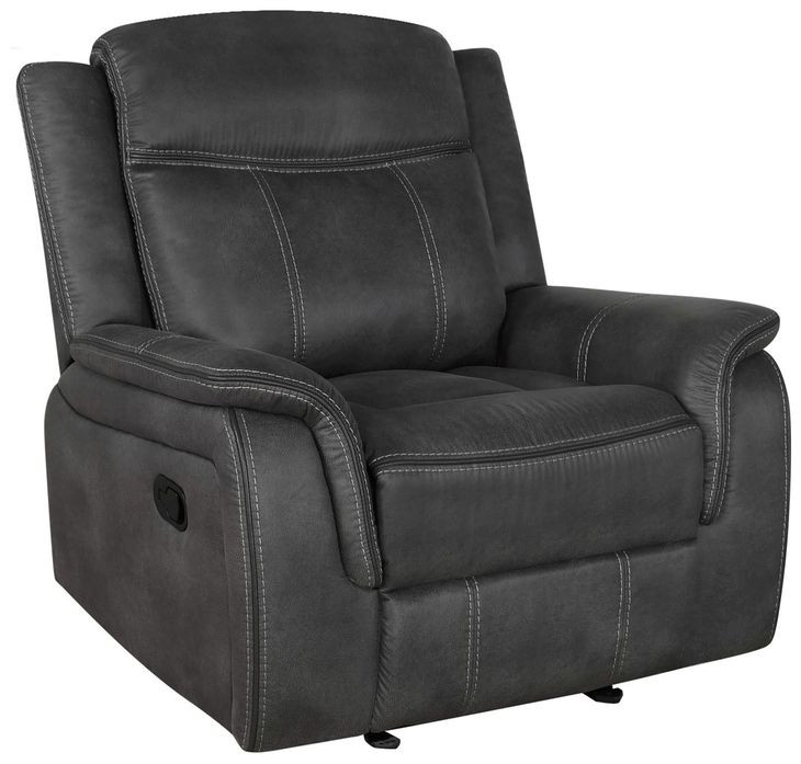 Lawrence Charcoal Glider Recliner