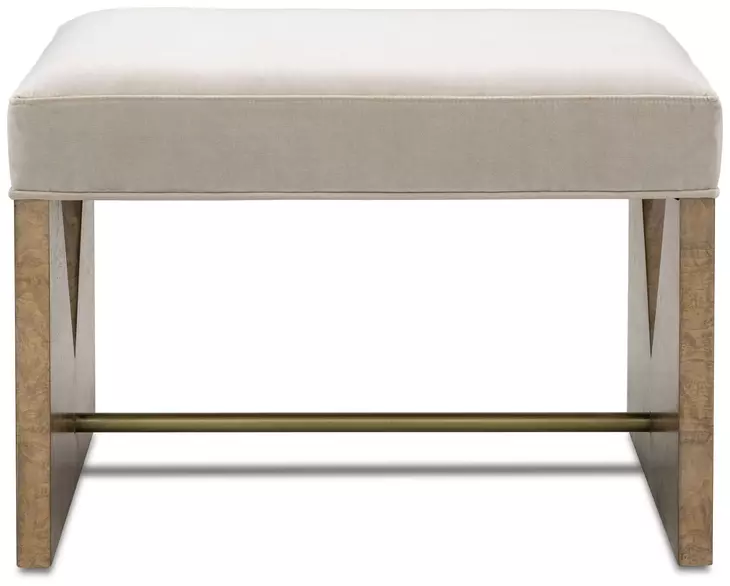 Laurent Gray Upholstered Accent Stool