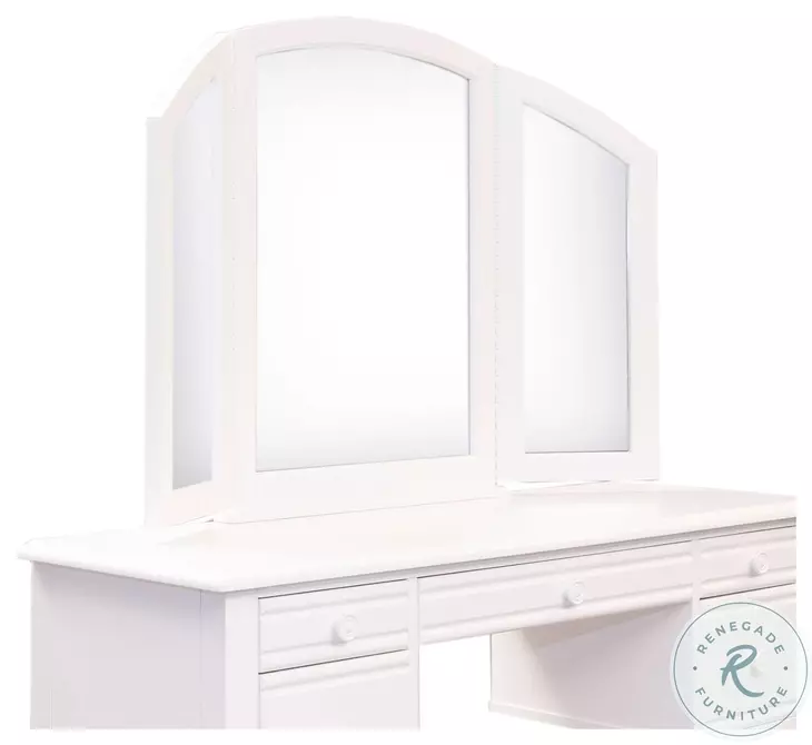 Summer House I Oyster White Vanity Mirror