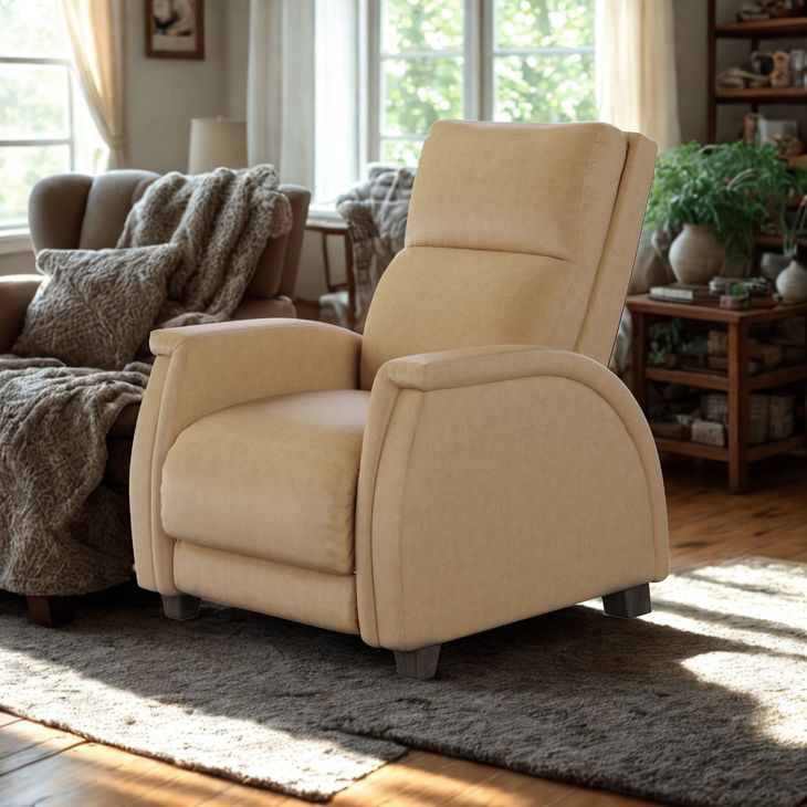 Venus Caramel Leather Zero Gravity Power Recliner