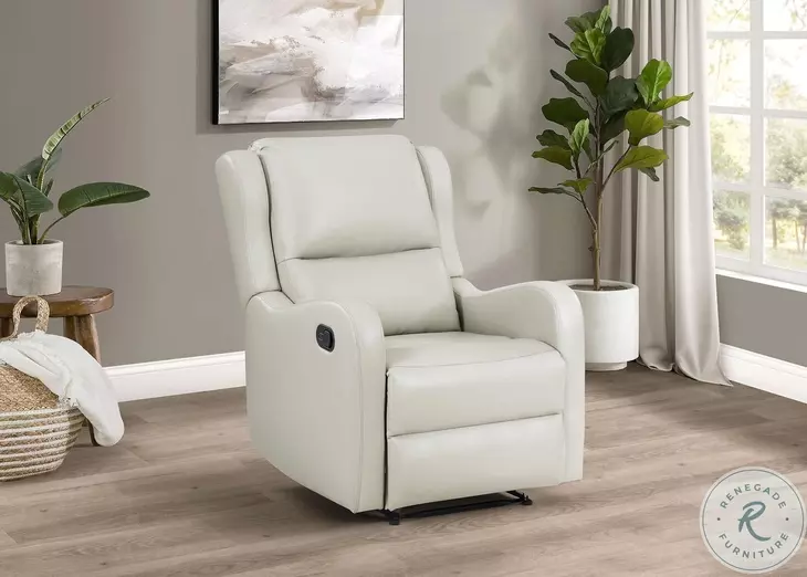 Kelsey Ivory English Arm Recliner