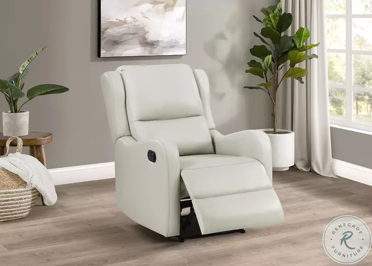 Kelsey Ivory English Arm Recliner