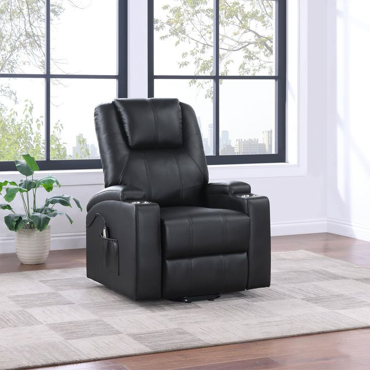 Armstrong Black Power Lift Massage Recliner