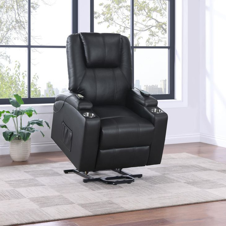 Armstrong Black Power Lift Massage Recliner