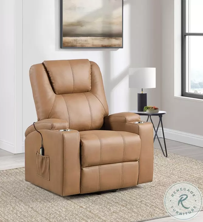 Armstrong Camel Power Lift Massage Recliner