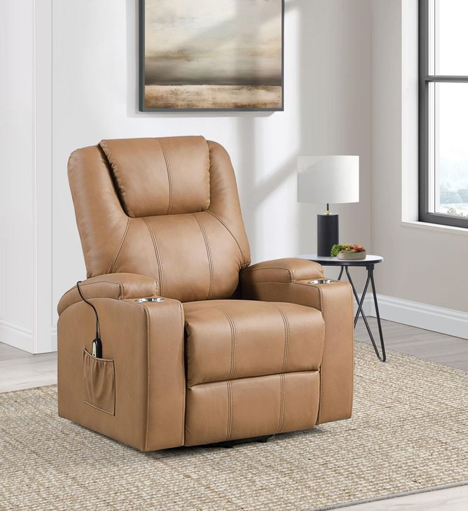 Armstrong Camel Power Lift Massage Recliner 