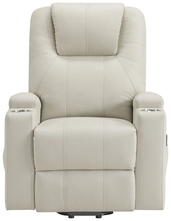 Armstrong Ivory Power Lift Massage Recliner