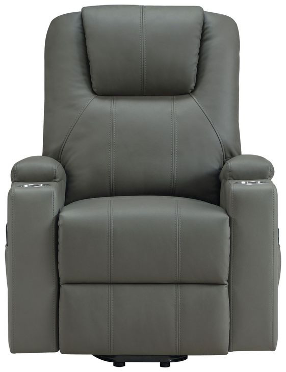 Armstrong Gray Power Lift Massage Recliner