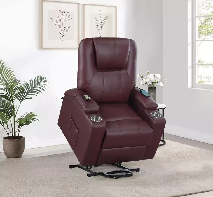 Armstrong Wine Power Lift Massage Recliner