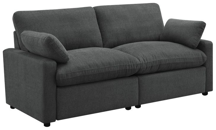 Collins Dark Gray Modular Power Reclining Loveseat