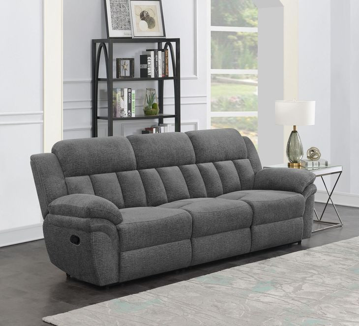 Bahrain Charcoal Reclining Sofa