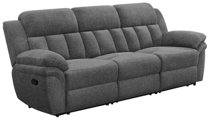 Bahrain Charcoal Reclining 99" Sofa