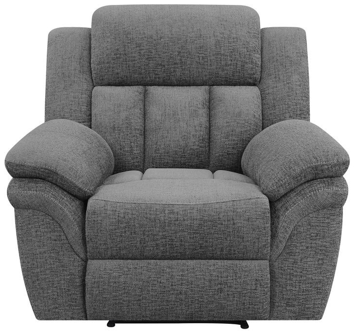 Bahrain Charcoal Performance Fabric Glider Recliner