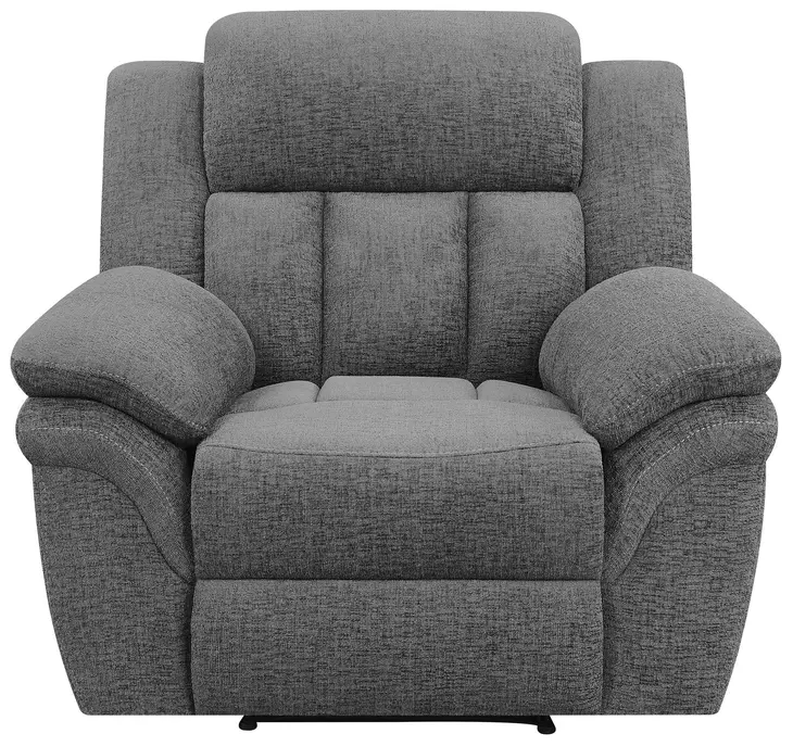 Bahrain Charcoal Performance Fabric Glider Recliner