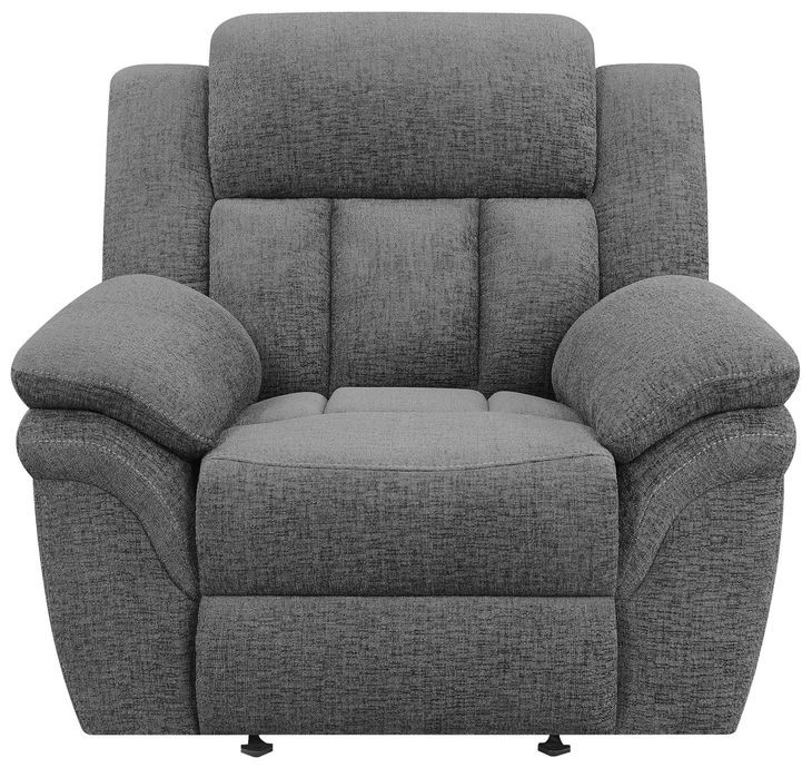 Bahrain Charcoal Performance Fabric Glider Power Recliner