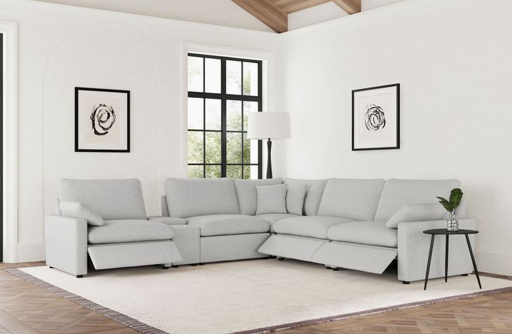 Collins Gray 6 Piece Modular Power Sectional