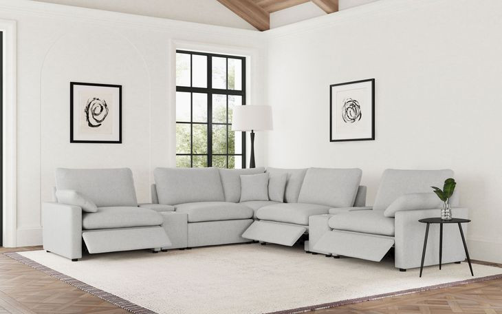 Collins Gray 7 Piece Modular Power Sectional