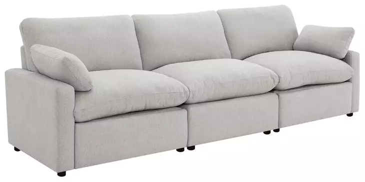 Collins Gray Modular 124" Power Reclining Sofa