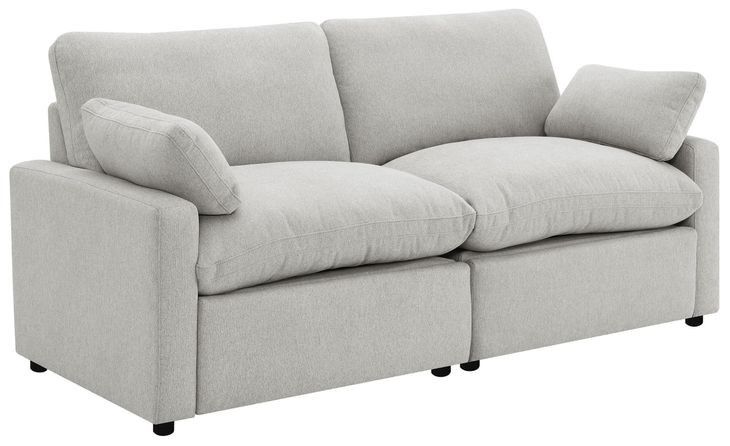 Collins Gray Modular Power Reclining Loveseat