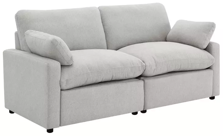 Collins Gray Modular 86" Power Reclining Loveseat
