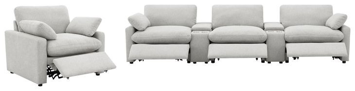 Collins Gray Power Recliner