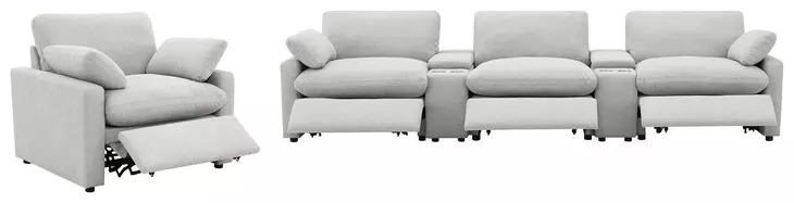 Collins Gray Power Recliner