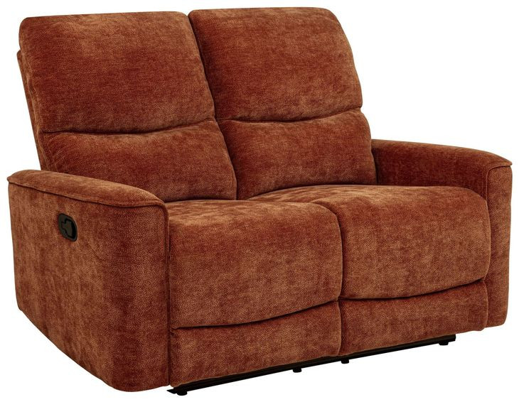 Navarro Burnt Orange 57" Motion Loveseat